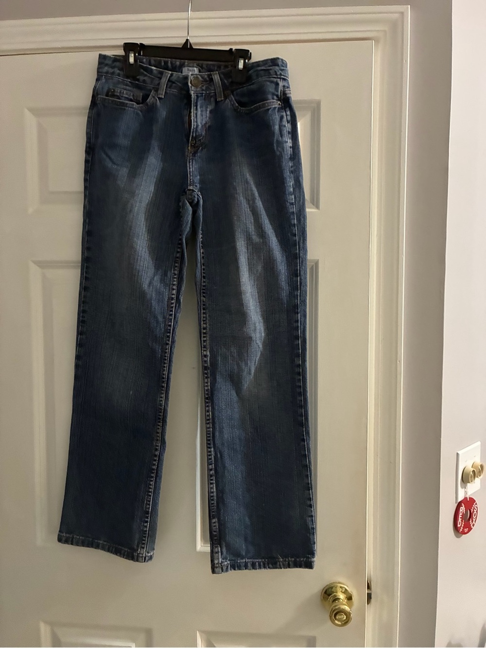 Bass Light Blue Denim Jeans with Gold Stitching